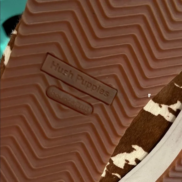 Brown and White Cow Print Sneakers hush puppy FILA - Picture 3 of 5